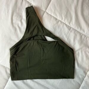 Alphalete one shoulder sports bra